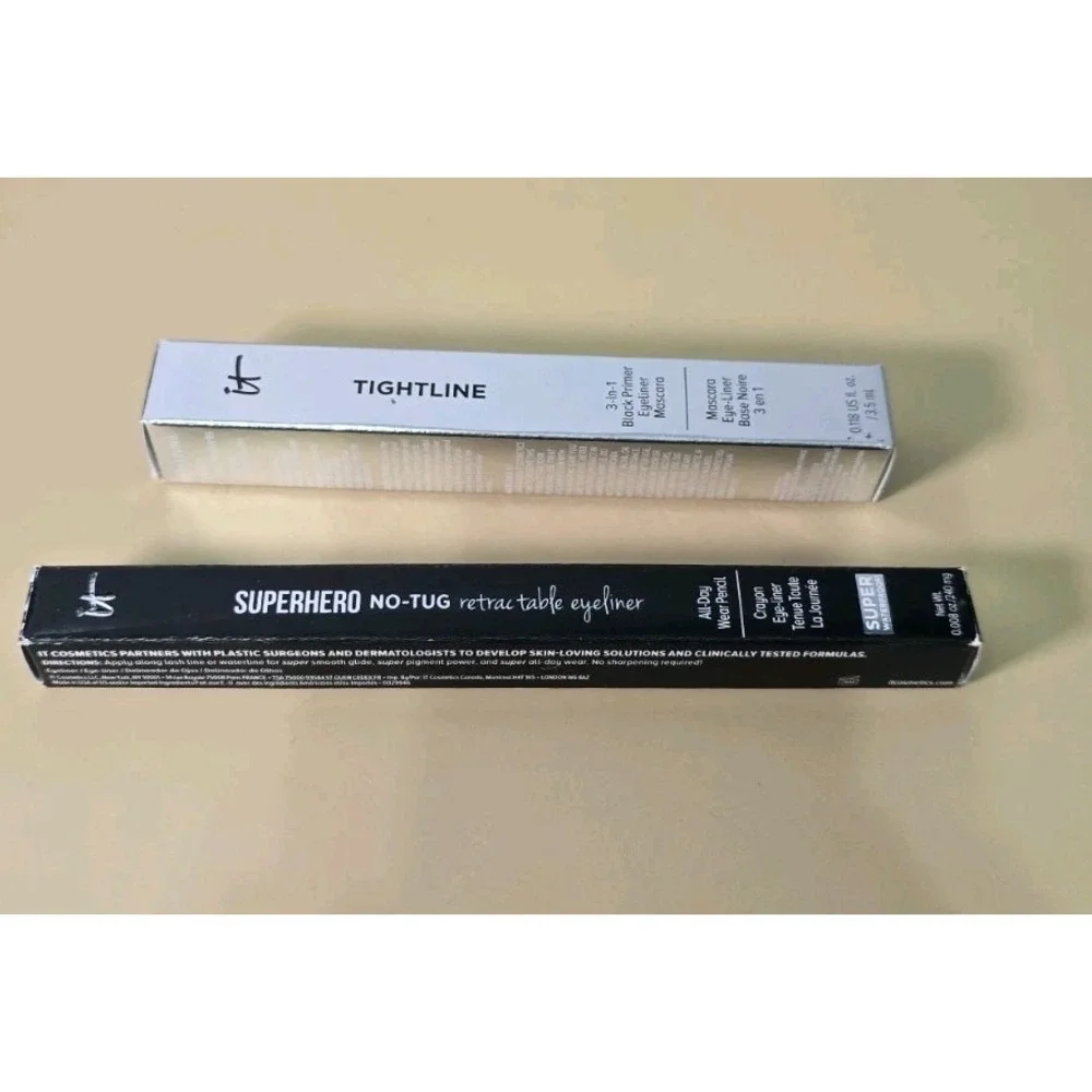 New IT Cosmetics Eye Liners And Mascara Set Of Two Both Color Black Never Used